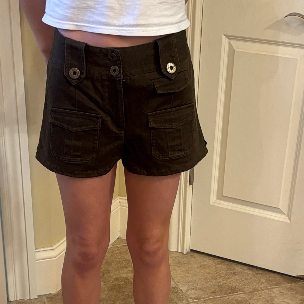 Diane Von Furstenberg Dark Brown Cargo Shorts